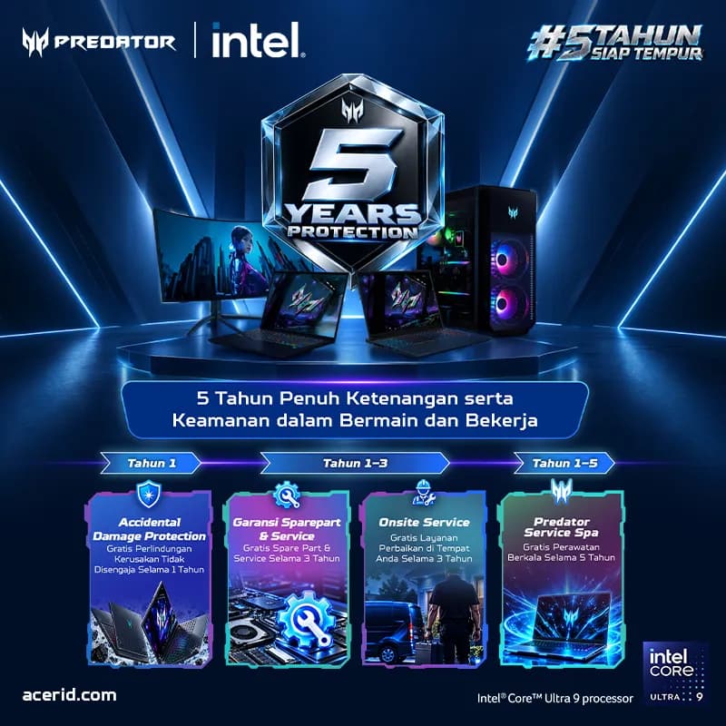 Acer Indonesia Hadirkan Perlindungan #5TahunSiapTempur dan Tantang Talenta Esports di Road to APAC Predator League 2027