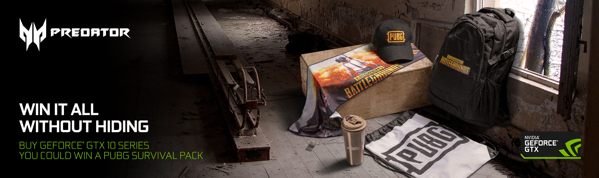 Dapatkan Limited Edition PUBG Survival Pack dalam Promo NVIDIA® GeForce® Series!