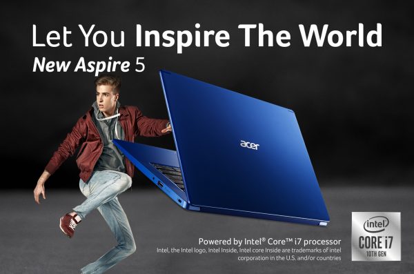 Laptop Aspire 5 (A1514-52), Si Tipis Modis Bertenaga Intel Gen 10