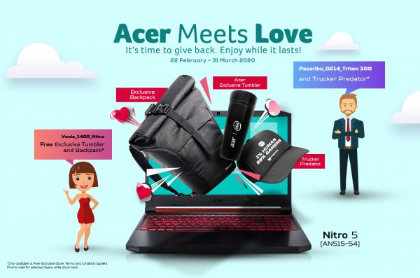 Dapatkan Exclusive Gift Lewat Promo Laptop Acer Meets Love!