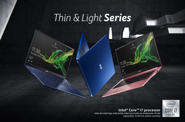 Swift 3, Swift 5, dan Aspire 5, Laptop Tipis Bertenaga Intel 10th Gen