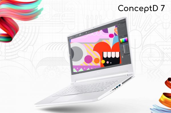 ConceptD 7 (CN715-71), Laptop Desain Ditenagai Prosesor Kencang dan Gambar Tajam