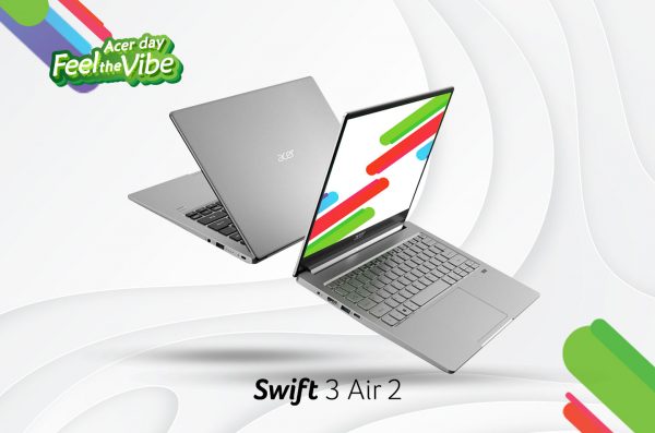 Swift 3 Air 2 (SF313-52), Laptop Premium QHD Pertama berlayar 3:2 untuk Visual Mengagumkan!
