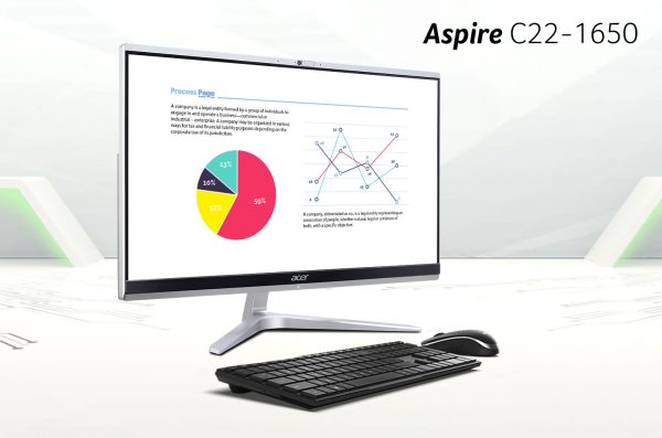 Desktop AIO Aspire C22-1650, Perangkat Minimalis Penunjang Beragam Komputasi