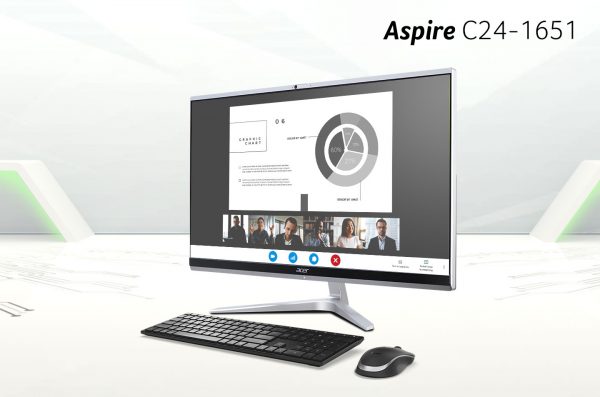 Desktop AIO Aspire C24-1651, Perangkat Stylish Kebutuhan Komputasi Harian