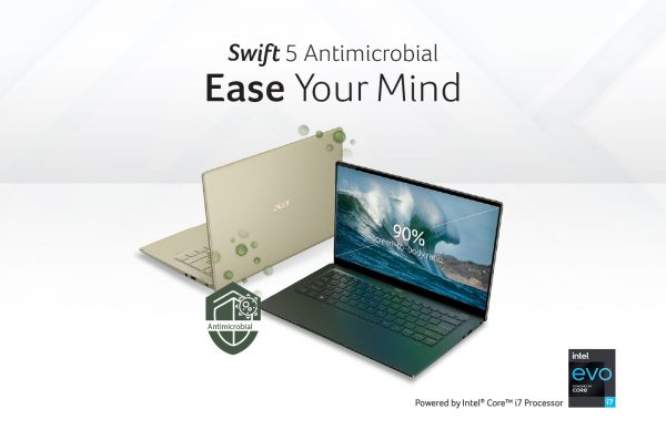 Laptop Tipis Swift 5 Antimicrobial (SF514-55T), Rasakan Kenyamanan dengan Daya Kerja Responsif!