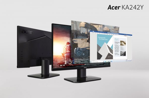 Monitor Acer KA242Y, Visual Tajam dengan Desain Modern Ergonomis
