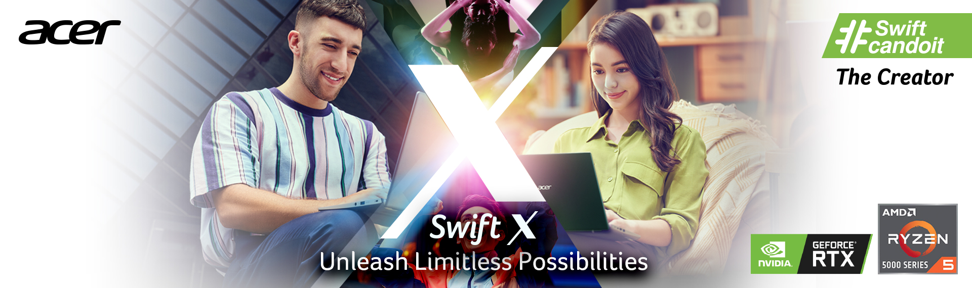 Acer Swift X (SFX14-41G), Laptop Stylish dengan Performa Lebih Maksimal!