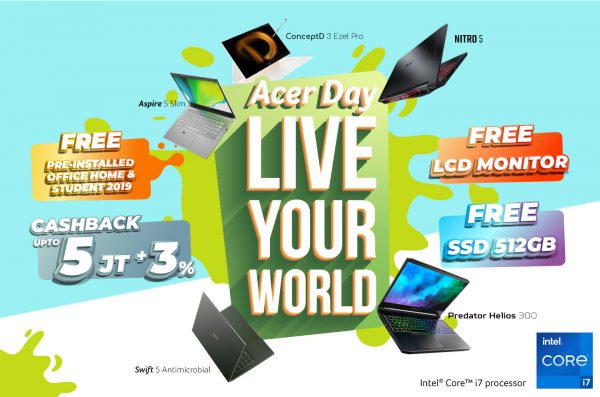 Acer Day 2021: Live Your World! Banyak Tantangan Seru dan Promo Spesial Menantimu!
