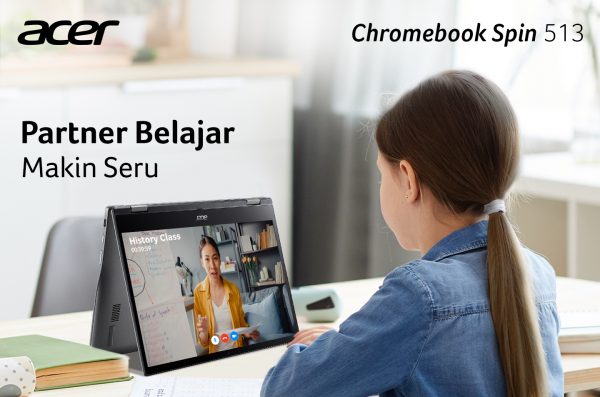 Acer Chromebook Spin 513, Laptop Esensial untuk Belajar Online