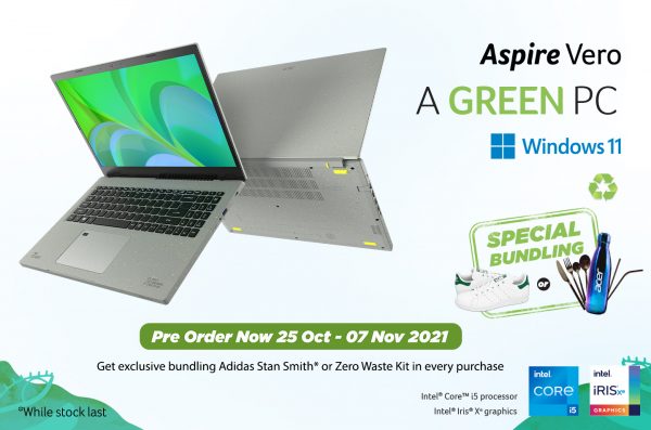 Penawaran Terbatas! Pre-order Acer Aspire Vero Green PC Sekarang!