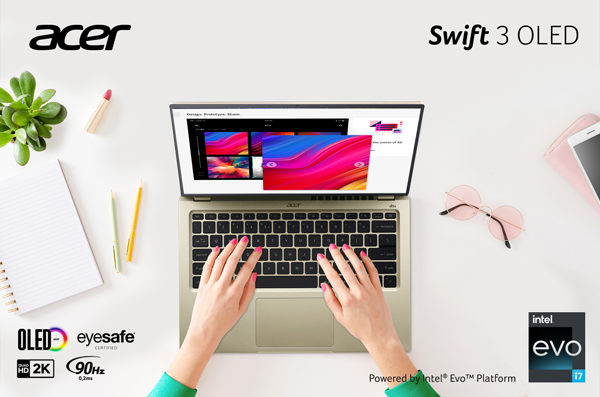 Acer Swift 3 OLED, Laptop High Performance Terbaru Acer dengan Layar OLED